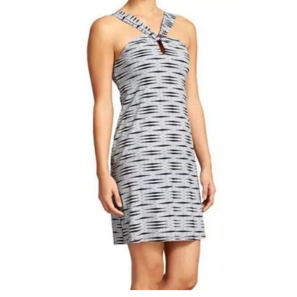NWOT Athleta Women's Kiki Halter Style Striped Swim Mini Dress size XS